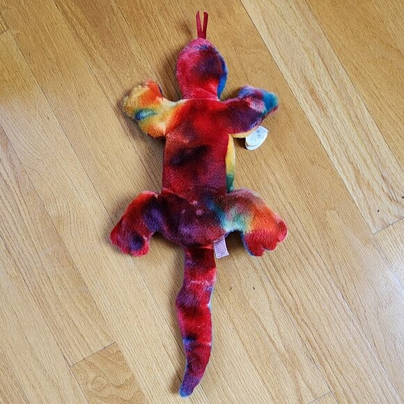 NWT Ty Beanie Buddies Collection "Lizzy" The Multicolored Lizzard Stuffed Animal - Picture 16 of 16